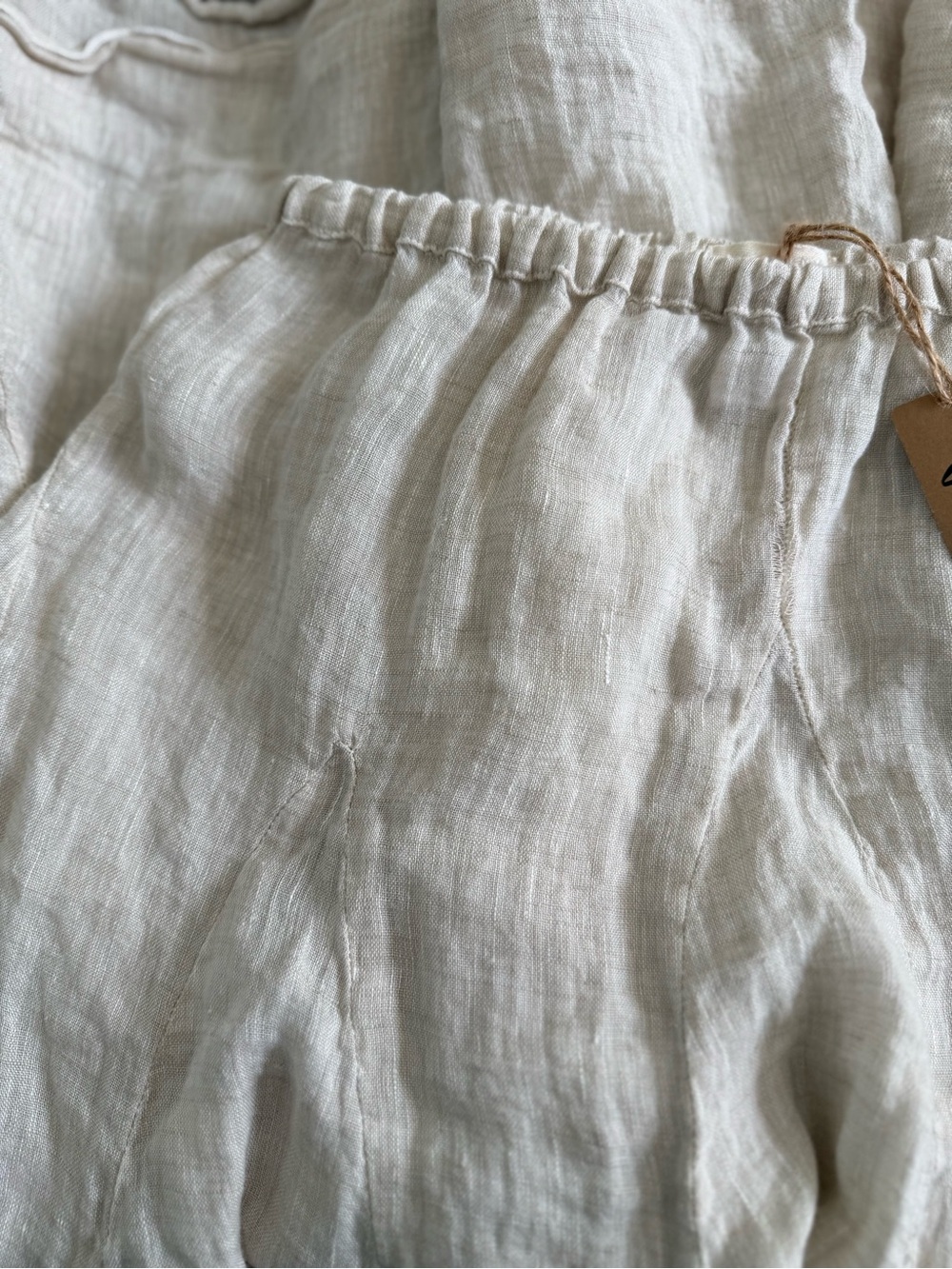 CP Shades Linen Maxi Skirt Elastic Waist Lagenlook Size Medium - Picture 13 of 16
